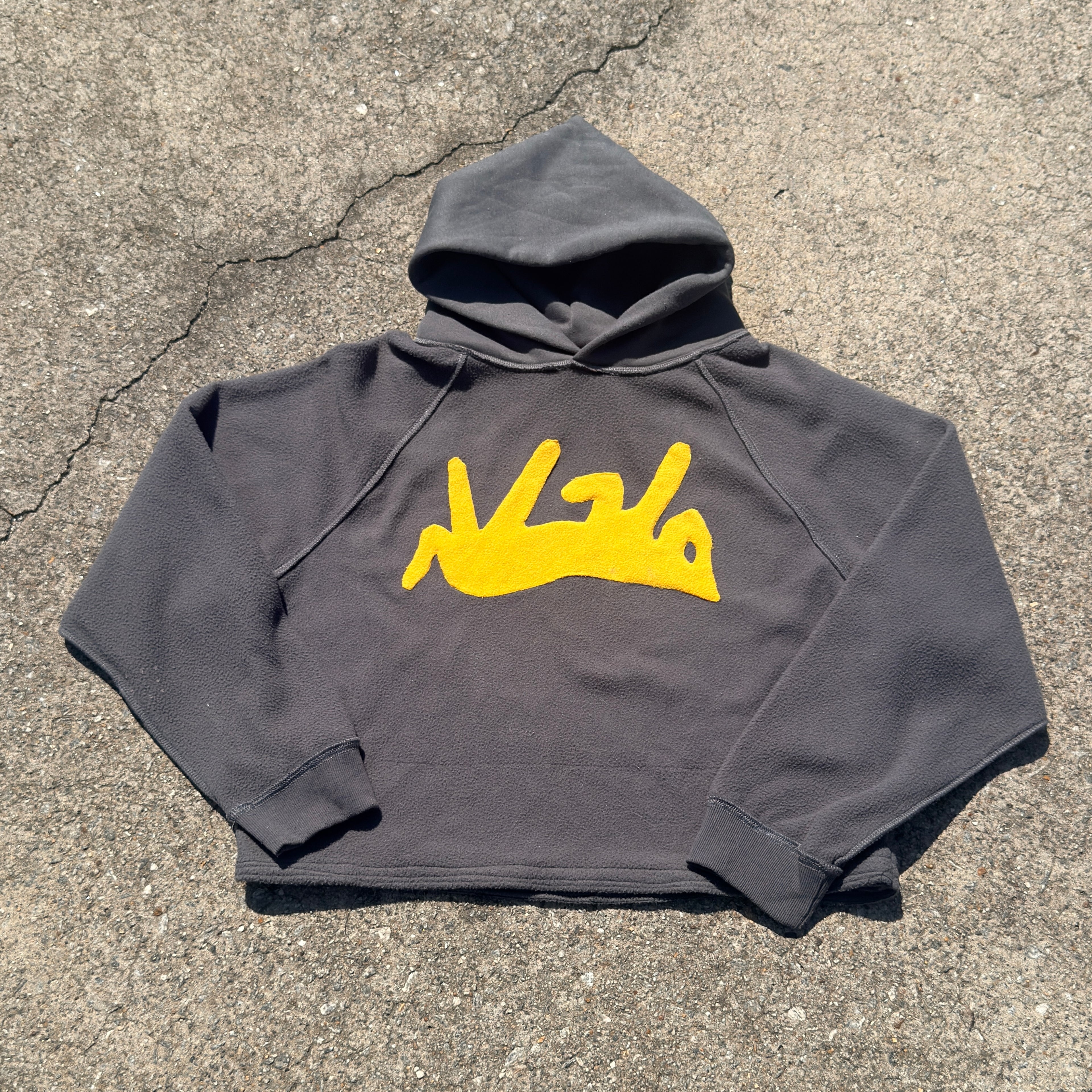yellow on grey süka hoodie